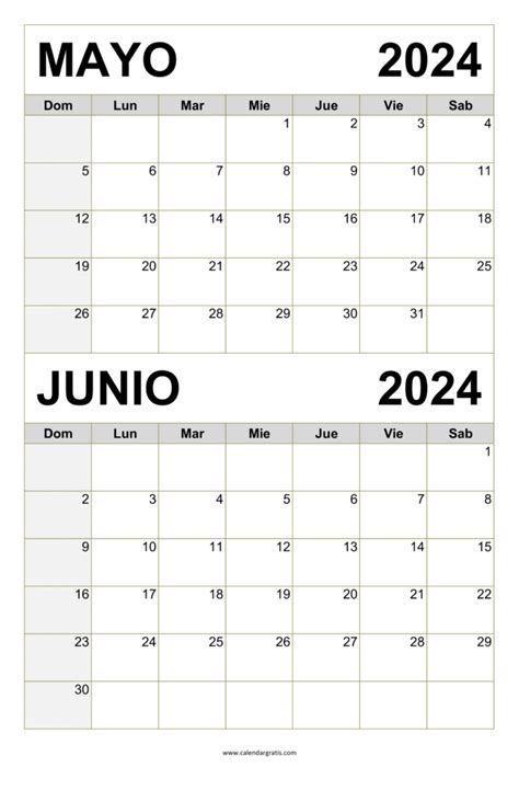 Calendario 2024 Mayo Y Junio Lura Sisile