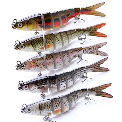 Bass Multi Jointed Swimbaits Slow Sinking Hard Segmented Fishing Lures