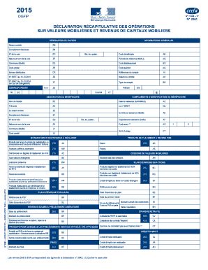 Fillable Online D Claration R Capitulative Des Op Rations Sur Valeurs