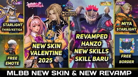 Lancelot Odette Skin Valentine Revamped Hanzo Skill Miya New