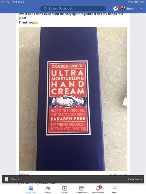 Pin By Susan Vendola On Trader Joes Paraben Free Products Hand Cream