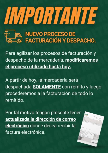 NUEVO PROCESO DE FACTURACION Y DESPACHO DE LA MERCADERIA Novedades