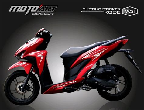 Jual Sticker Vario 150 Cutting Sticker Vario 150 Vario 125 Kode Vc 21