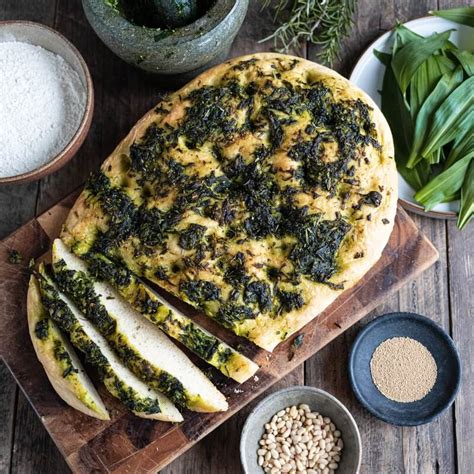 Wild Garlic Rosemary Focaccia Recipe Riverford