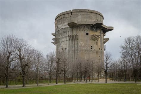 The Famous Flak Tower From The Second World War In The Augarten In