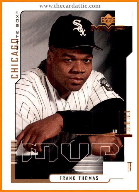 Sku D Upper Deck Mvp Frank Thomas Hof Chicago White Sox