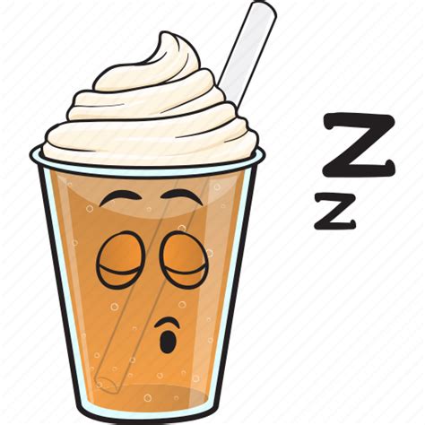 Cartoon, coffee, cup, emoji, iced, plastic icon - Download on Iconfinder