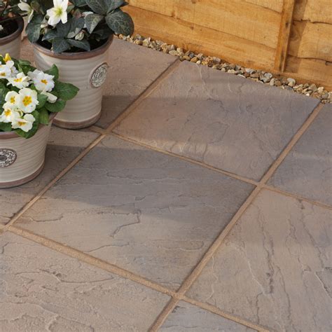 Brown Blend Derbyshire Paving Slab L450mm W450mm Departments