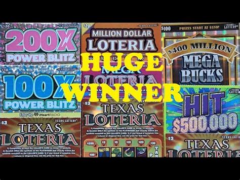 HUGE WINNER AGAINMEGA BUCKS LOTERIA POWER BLITZ HIT TEXAS