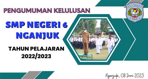 Pengumuman Kelulusan Tahun 20222023 Smp Negeri 6 Nganjuk