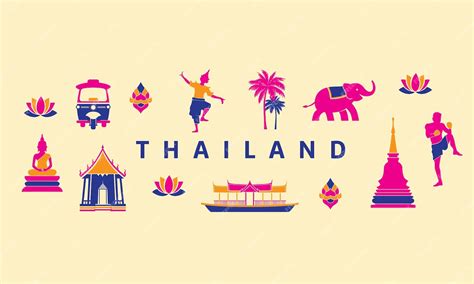 Premium Vector Thailand Icons Vector