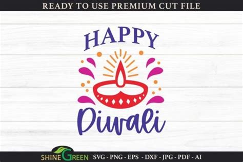 Happy Diwali Festival SVG Graphic by ShineGreenArt · Creative Fabrica