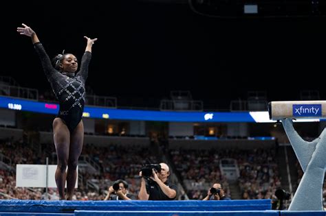 Simone Biles Conquist Su Octavo T Tulo Nacional Y Bati Un Hist Rico