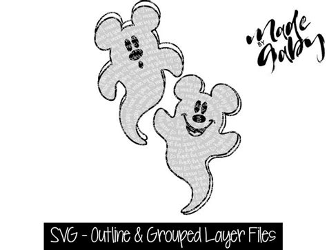 Mickey Ghost Svg Mickey Halloween Svg Mickey Mouse Ghost Etsy