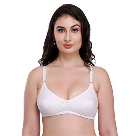 Plain Push Up White Cotton Hosiery Ladies Bra At Rs 79piece In Tronica City Id 2850465556448