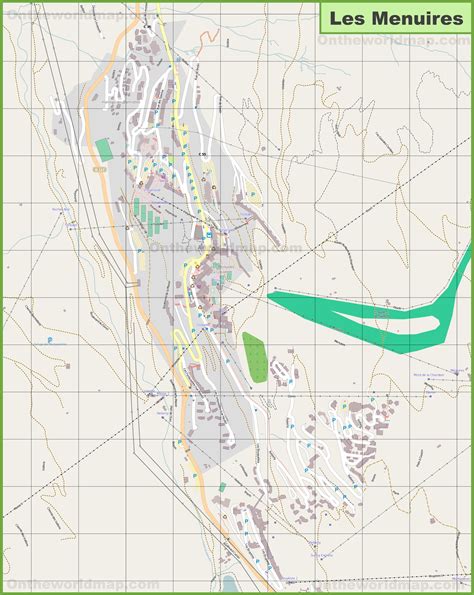 Les Menuires Village Map