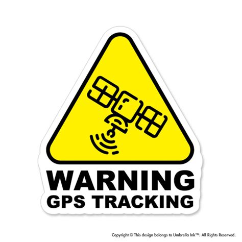 Gps Tracking Work Sticker Sign Warning Decal Car Bumper Vinyl Etsy