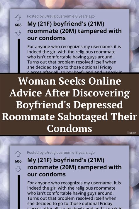 Desperate Lady Seeks Help Online As Her Boyfriend S New Roommate Is Overly Friendly Around Him