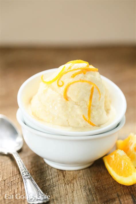 4 ingredient Vegan orange creamsicle ice cream