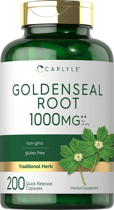 Goldenseal Root Extract Mg Capsules By Carlyle Walmart