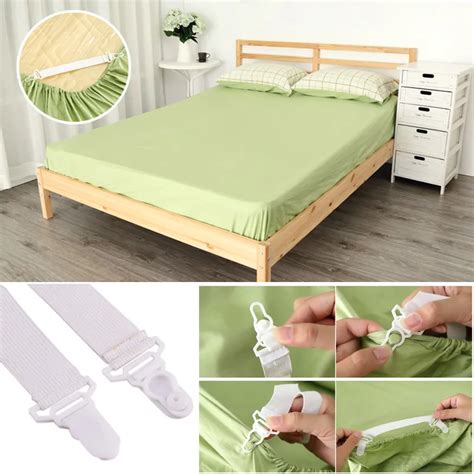 4 Pcsset Adjustable Bed Sheet Holder Elastic Mattress Holder Bed Sheet