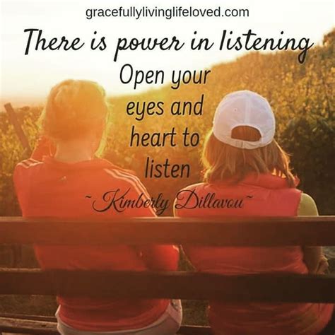 Are you listening with your heart? Listening with your heart is an art. Too many times we are so ...