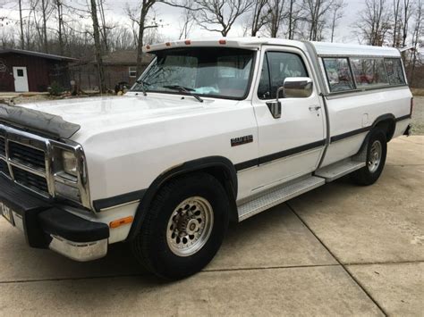 1993 Dodge D250 Le Cummins Diesel With Camper Shell Classic Dodge Ram