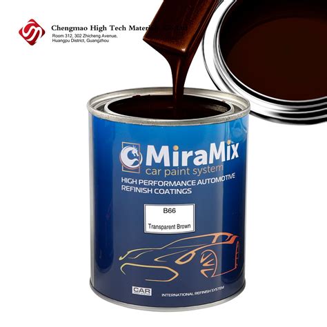 1K Transparent Brown Solid High Quality Auto Paint Car Refinish