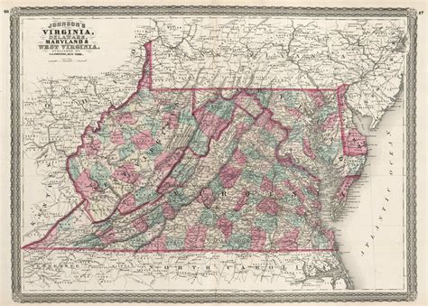 Map Of Virginia 1860