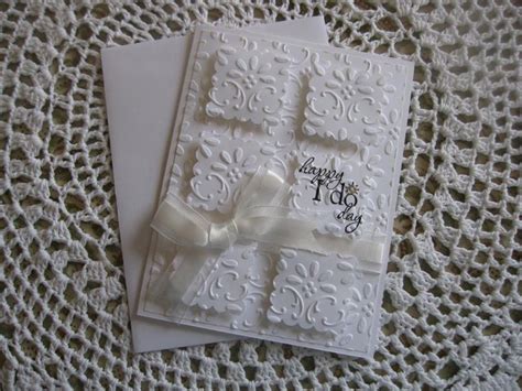 Handmade Greeting Card Embossed Wedding Happy I Do Day Etsy UK