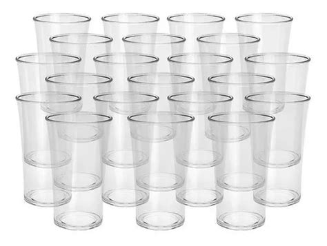 Kit De Vasos Acr Licos De Cristal Transparente Para Tragos