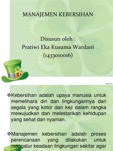 Manajemen Kebersihan Pdf