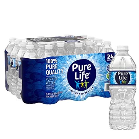 Pure Life Purified Water 16 9 Fl Oz Plastic Pack Of 24 405 6fl Oz