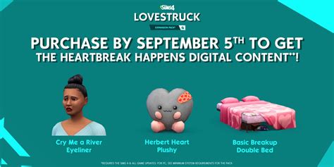 The Sims Lovestruck Expansion Pack Release Date Romance Changes