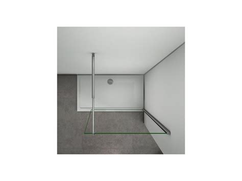 Paroi De Douche 50x200cm Avec Barre De Fixation 70 120cm En Cylindrique