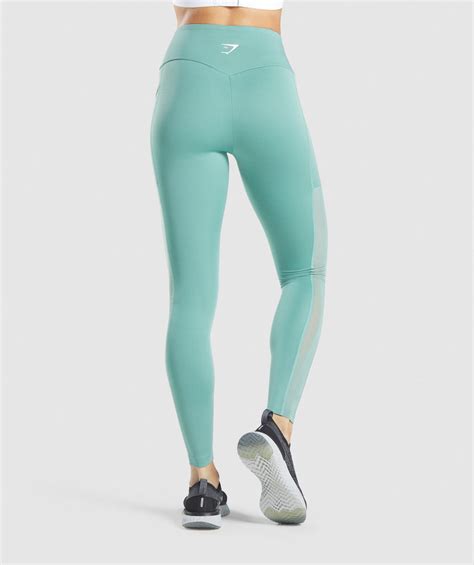 Gymshark Training Mesh Leggings Light Green Gymshark