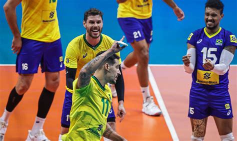 Seleção masculina de vôlei vence Austrália na estreia da Liga das Nações