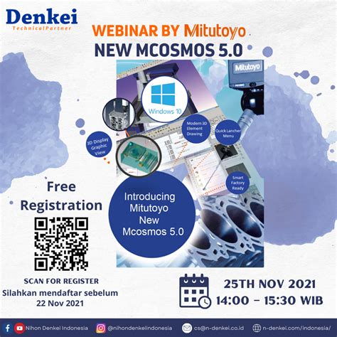 Mitutoyo Webinar New Mcosmos Pt Nihon Denkei Indonesia Jakarta