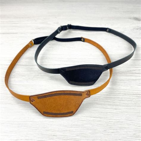 Leather Eye Patch With Adjustable Buckle Man Eye Patch Woman Eye