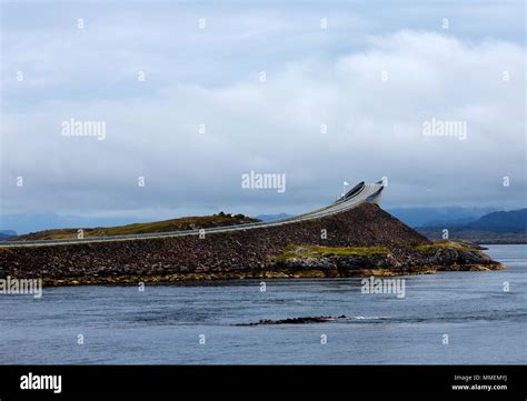 Norway Atlantic Ocean Road Atlantic Road Atlantikstra E Stock