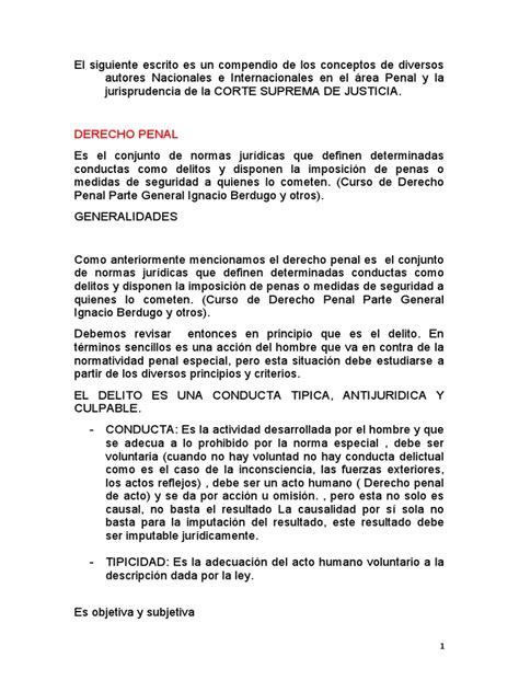 Derecho Penal General Pdf Derecho Penal Debido Al Proceso