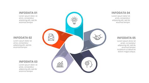 Premium Vector Cyclic Diagram Infographic With Circles Modern Infographic Design Template With