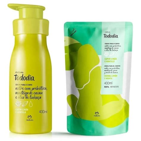 hidratante natura tododia capim limão e hortelã 400ml Shopee Brasil