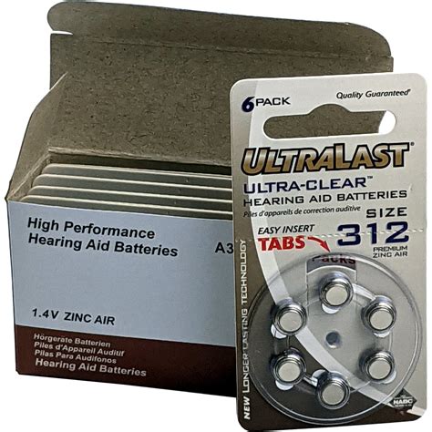 312 Hearing Aid Batteries Renata Hearing Aid Batteries 312