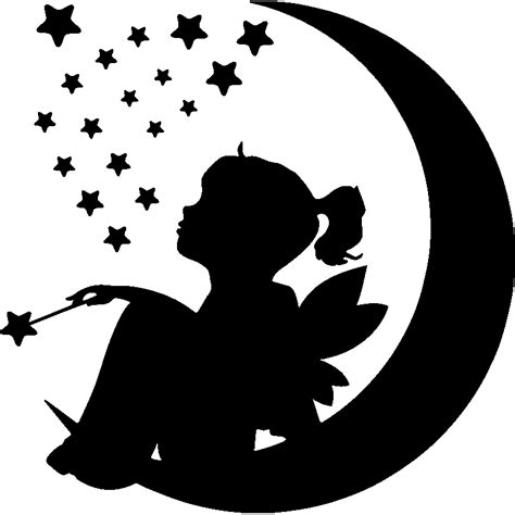 Sticker Petite F E Sur Un Croissant De Lune Pas Cher Filles Discount