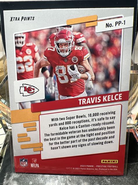 Panini Prestige Nfl Football Travis Kelce Prestigious Pros Pp