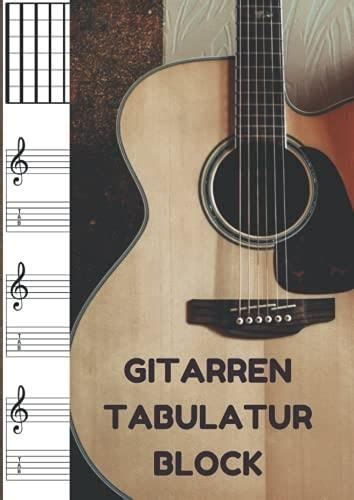 Gitarren Tabulatur Block Zum Erlernen Von Gitarren Tabs Gitarristen