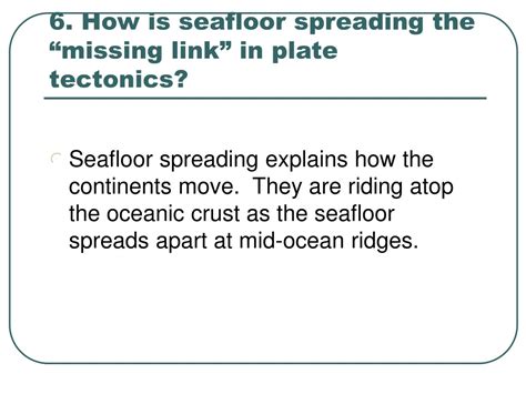 Ppt Guided Notes On Seafloor Spreading Powerpoint Presentation Free