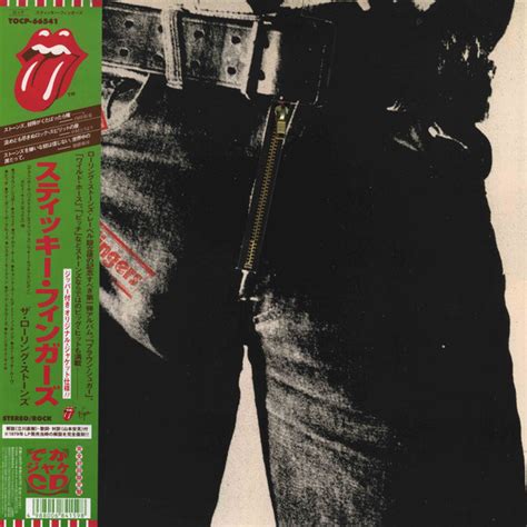 The Rolling Stones Sticky Fingers CD LP Size Sleeve Album