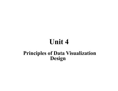 SOLUTION: Unit 4 principles of data visualization design - Studypool